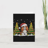 Cavalier King Charles Spaniel Hond Kerstman Kaart (Voorkant)
