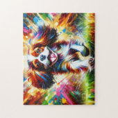 Cavalier King Charles Spaniel Hond Portret Acryl Legpuzzel (Verticaal)