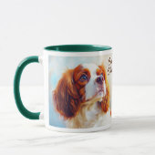Cavalier King Charles Spaniel Hond Portret Mok (Links)