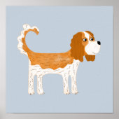 Cavalier King Charles Spaniel hond Poster (Voorkant)