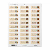 Cavalier King Charles Spaniel-hond retouradres Etiket (Full Sheet)