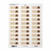 Cavalier King Charles Spaniel-hond retouradres Etiket (Full Sheet)