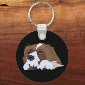 Cavalier King Charles Spaniel hond Sleutelhanger (Voorkant)