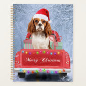 Cavalier King Charles Spaniel hond Sneeuw kerst Planner (Voorkant)