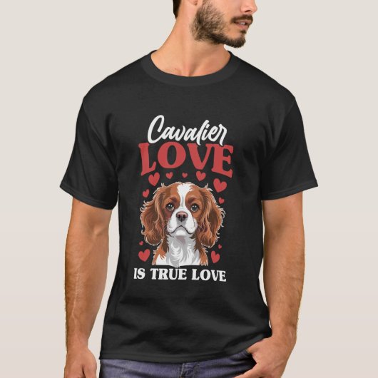 Cavalier King Charles Spaniel hond T-shirt (Voorkant)