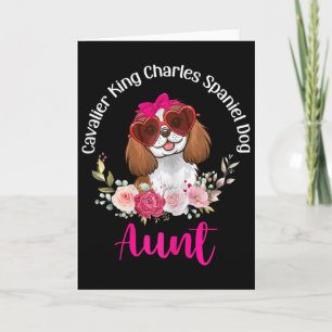 Cavalier King Charles Spaniel Hond Tante Bloemrijk Kaart