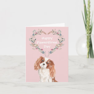 Cavalier King Charles Spaniel Hond Valentijn Feestdagen Kaart