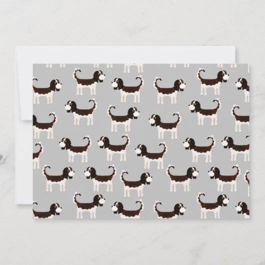 Cavalier King Charles Spaniel Hond Verhuizen Nieuw Aankondiging (Achterkant)