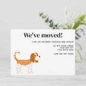 Cavalier King Charles Spaniel Hond Verhuizen Nieuw Aankondiging (Staand voorkant)