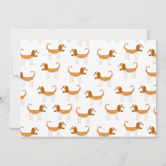 Cavalier King Charles Spaniel Hond Verhuizen Nieuw Aankondiging (Achterkant)