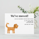 Cavalier King Charles Spaniel Hond Verhuizen Nieuw Aankondiging (Staand voorkant)