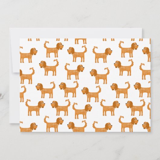 Cavalier King Charles Spaniel Hond Verhuizen Nieuw Aankondiging (Achterkant)