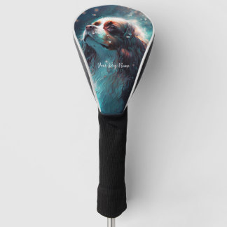 Cavalier King Charles Spaniel hond zwemmen in wate Golfheadcover