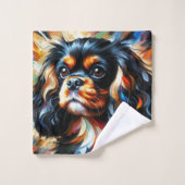 Cavalier King Charles Spaniel Honden Acrylprint Ba Bad Handdoek (Wasdoekje)