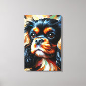 Cavalier King Charles Spaniel Honden Acrylprint Canvas Afdruk (Voorkant)