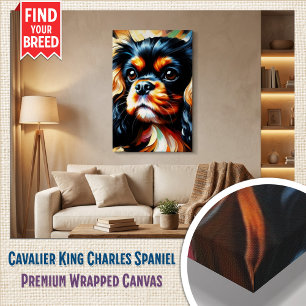 Cavalier King Charles Spaniel Honden Acrylprint Canvas Afdruk