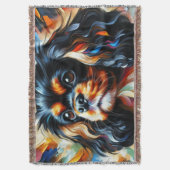 Cavalier King Charles Spaniel Honden Acrylprint Deken (Voorkant Verticaal)