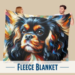 Cavalier King Charles Spaniel Honden Acrylprint Fleece Deken