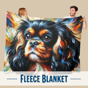 Cavalier King Charles Spaniel Honden Acrylprint Fleece Deken