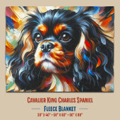 Cavalier King Charles Spaniel Honden Acrylprint Fleece Deken
