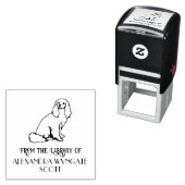 Cavalier King Charles Spaniel Hondenbibliotheek Bo Zelfinktende Stempel (In situ)