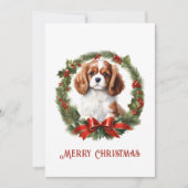 Cavalier King Charles Spaniel Hondenliefhebber ker Feestdagenkaart (Voorkant)