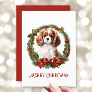 Cavalier King Charles Spaniel Hondenliefhebber ker Feestdagenkaart
