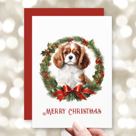 Cavalier King Charles Spaniel Hondenliefhebber ker Feestdagenkaart