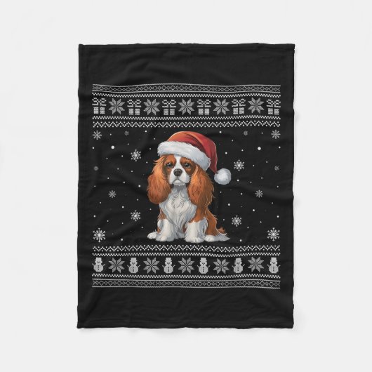 Cavalier King Charles Spaniel Hondenliefhebbers Ug Fleece Deken (Voorkant)