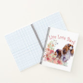 Cavalier King Charles Spaniel Hondenmoeder Bloemst Notitieboek (Binnen)