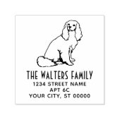 Cavalier King Charles Spaniel Hondennaam Adres Zelfinktende Stempel (Design)