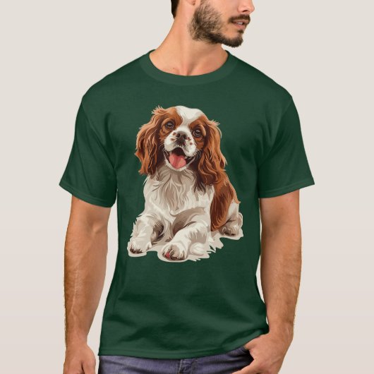 Cavalier King Charles Spaniel hondenras funny T-shirt (Voorkant)