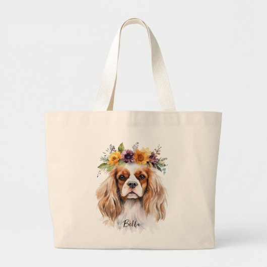 Cavalier King Charles Spaniel Hondenras Jumbo Tas (Voorkant)
