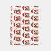 Cavalier King Charles Spaniel hondenras Kerstmis Fleece Deken (Voorkant)
