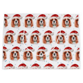 Cavalier King Charles Spaniel hondenras Kerstmis Groot Cadeauzakje (Voorkant)