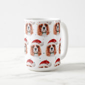 Cavalier King Charles Spaniel hondenras Kerstmis Koffiemok (Voorkant rechts)