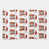 Cavalier King Charles Spaniel hondenras Kerstmis Theedoek (Horizontaal)