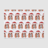 Cavalier King Charles Spaniel hondenras Kerstmis Tissuepapier (Voorkant)
