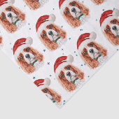Cavalier King Charles Spaniel hondenras Kerstmis Tissuepapier (Detail)