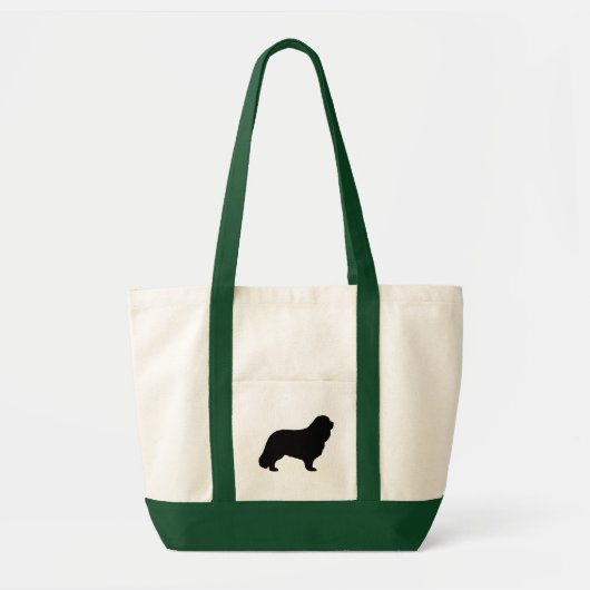 Cavalier King Charles Spaniel Hondenras Silhouette Tote Bag (Voorkant)