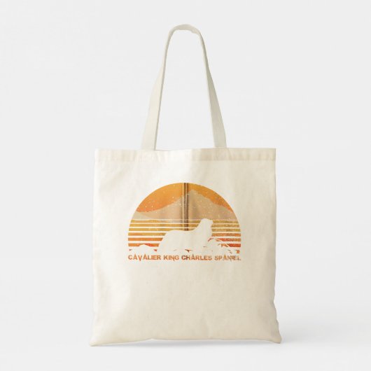 CAVALIER KING CHARLES SPANIEL Hoodie  Retro Tote Bag (Achterkant)