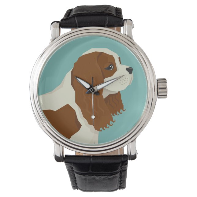  Cavalier King Charles Spaniel Horloge (Voorkant)