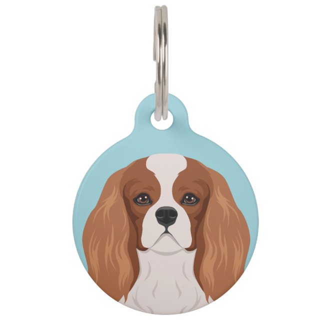 Cavalier King Charles Spaniel Huisdierpenning (Voorkant)