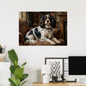 Cavalier King Charles Spaniel Huiskamer Poster (Thuiskantoor)