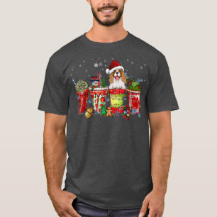 Cavalier King Charles Spaniel Iced Latte Snowmen S T-shirt