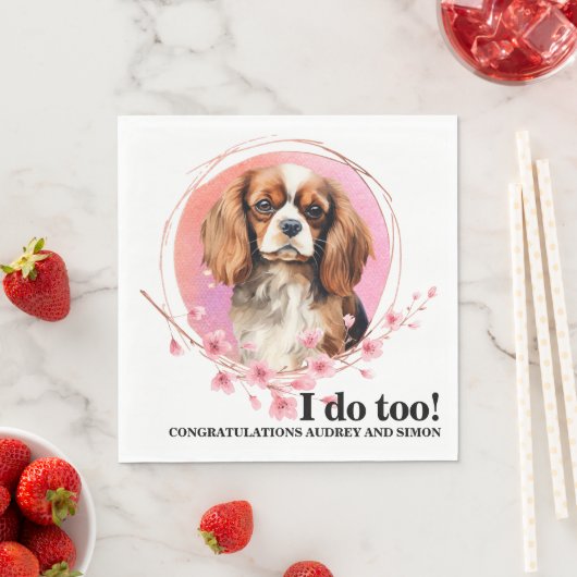 Cavalier King Charles Spaniel Ik doe ook bruiloft Servet (Insitu)