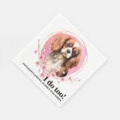 Cavalier King Charles Spaniel Ik doe ook bruiloft Servet (Hoek)