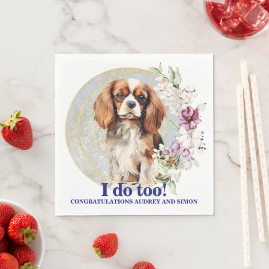 Cavalier King Charles Spaniel Ik doe ook bruiloft Servet (Insitu)