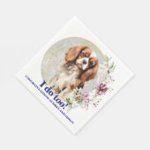 Cavalier King Charles Spaniel Ik doe ook bruiloft Servet (Hoek)