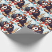 Cavalier King Charles Spaniel Illustratie Cadeaupapier (Hoek)